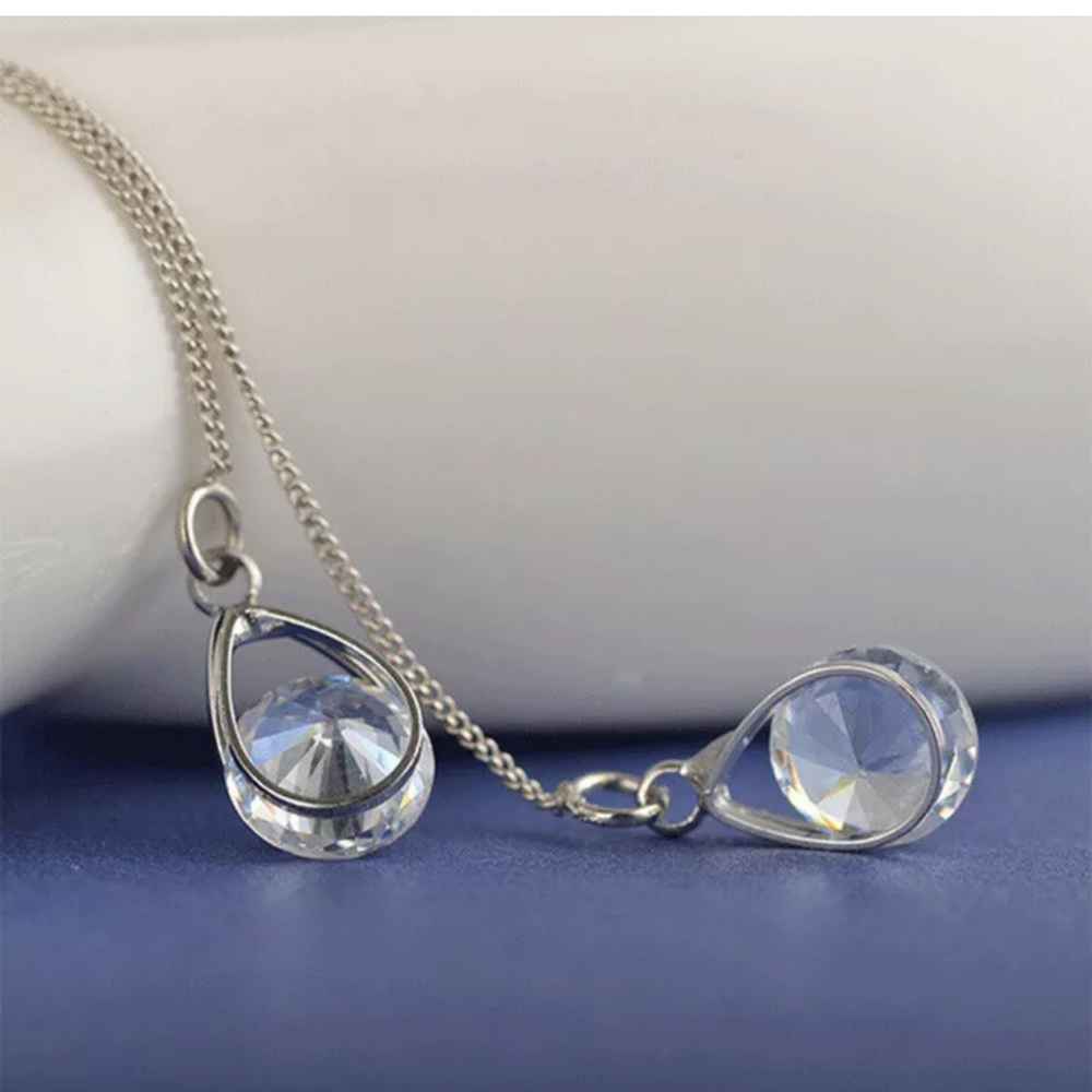 Fashion Long 925 Silver Drop Earrings for Women - Picture 2 of 4